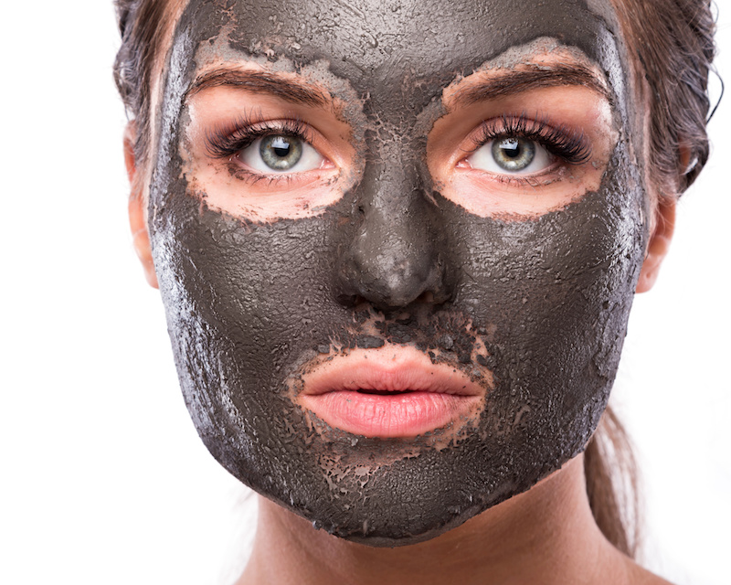 Young woman with a Spa Mud Mask